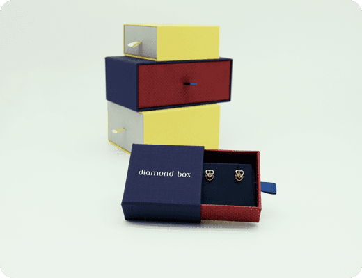 Cardboard jewelry boxes